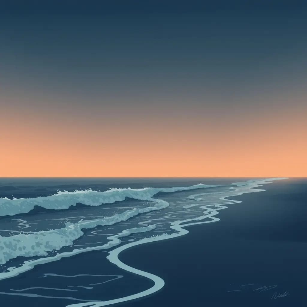 Dream illustration: Rising Tide at Shoreline