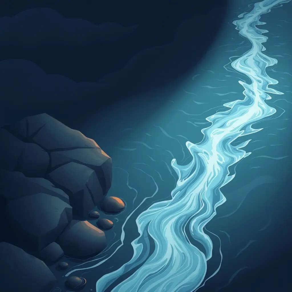 Dream illustration: River changing direction
