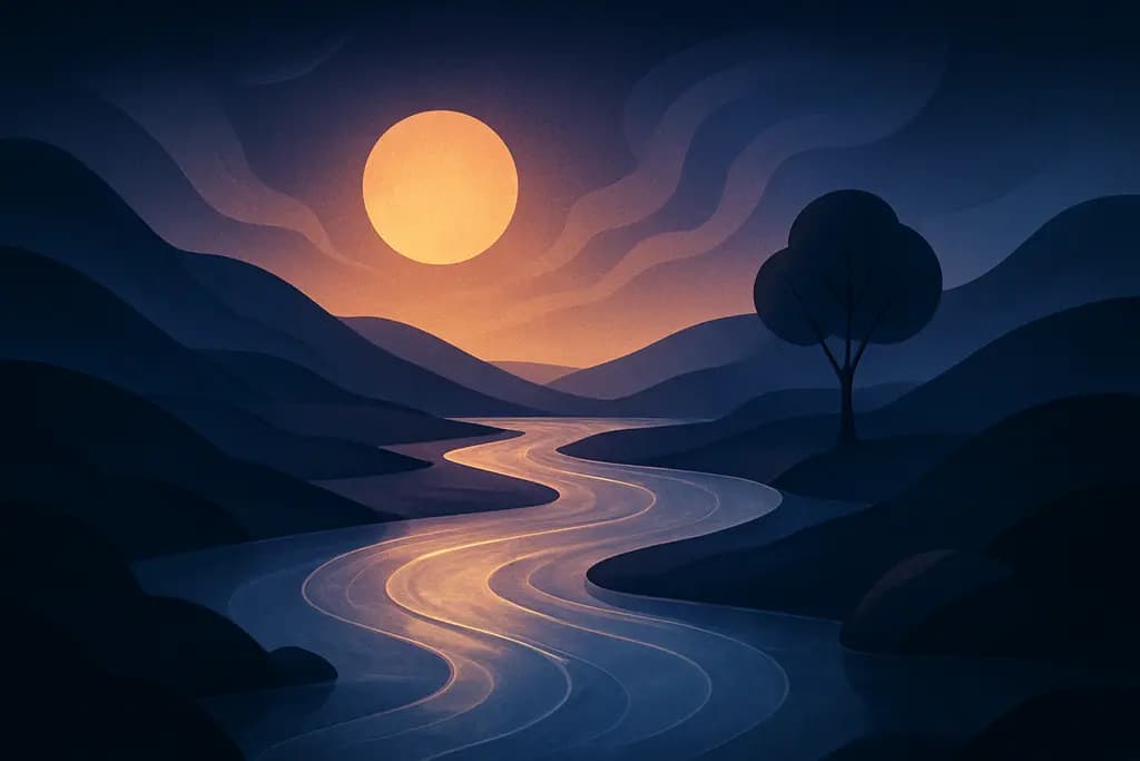 Dream illustration: River of Glass