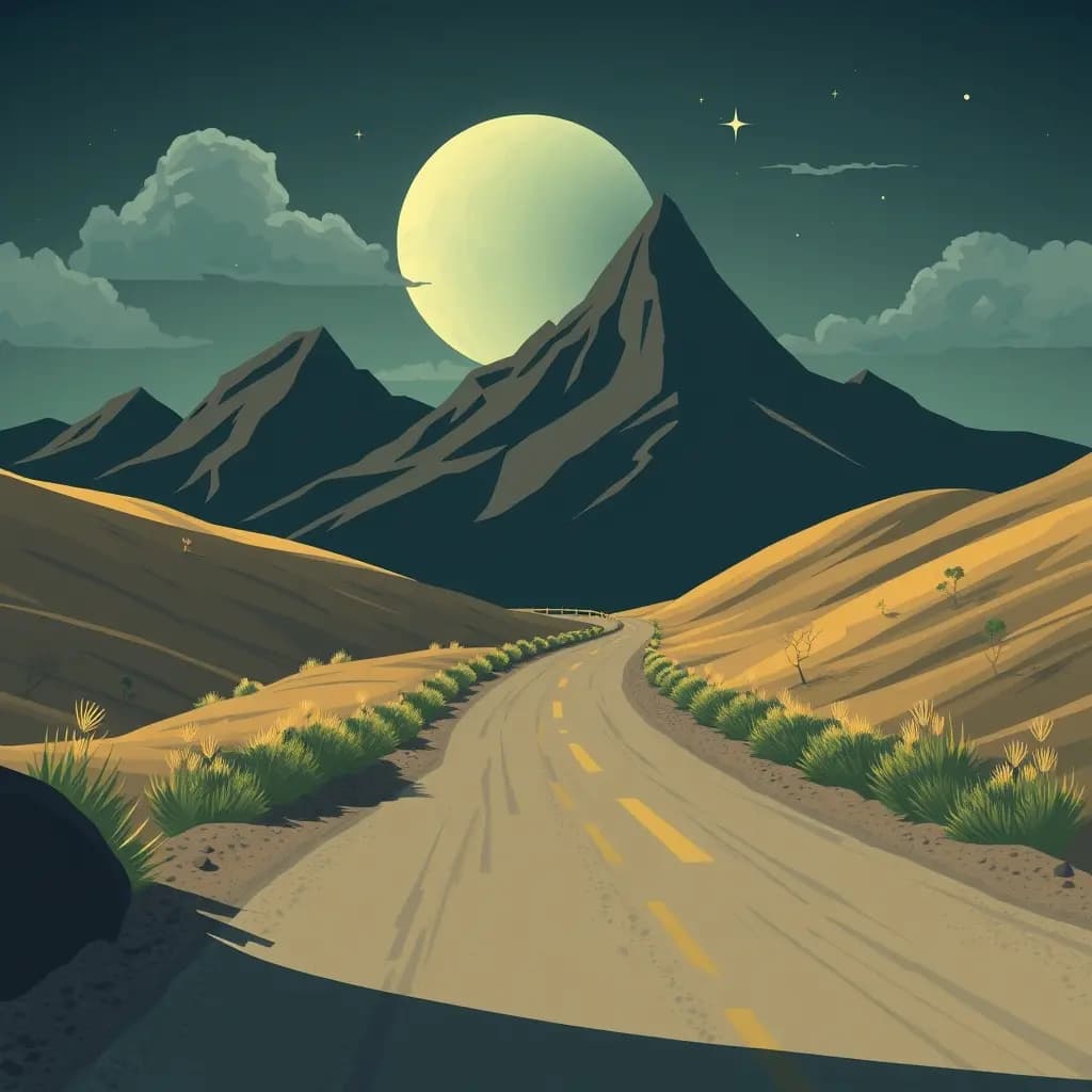 Dream illustration: Road leads to nowhere
