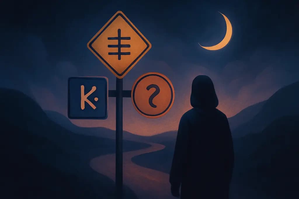 Dream illustration: Road Signs Written in Symbols Only I Know