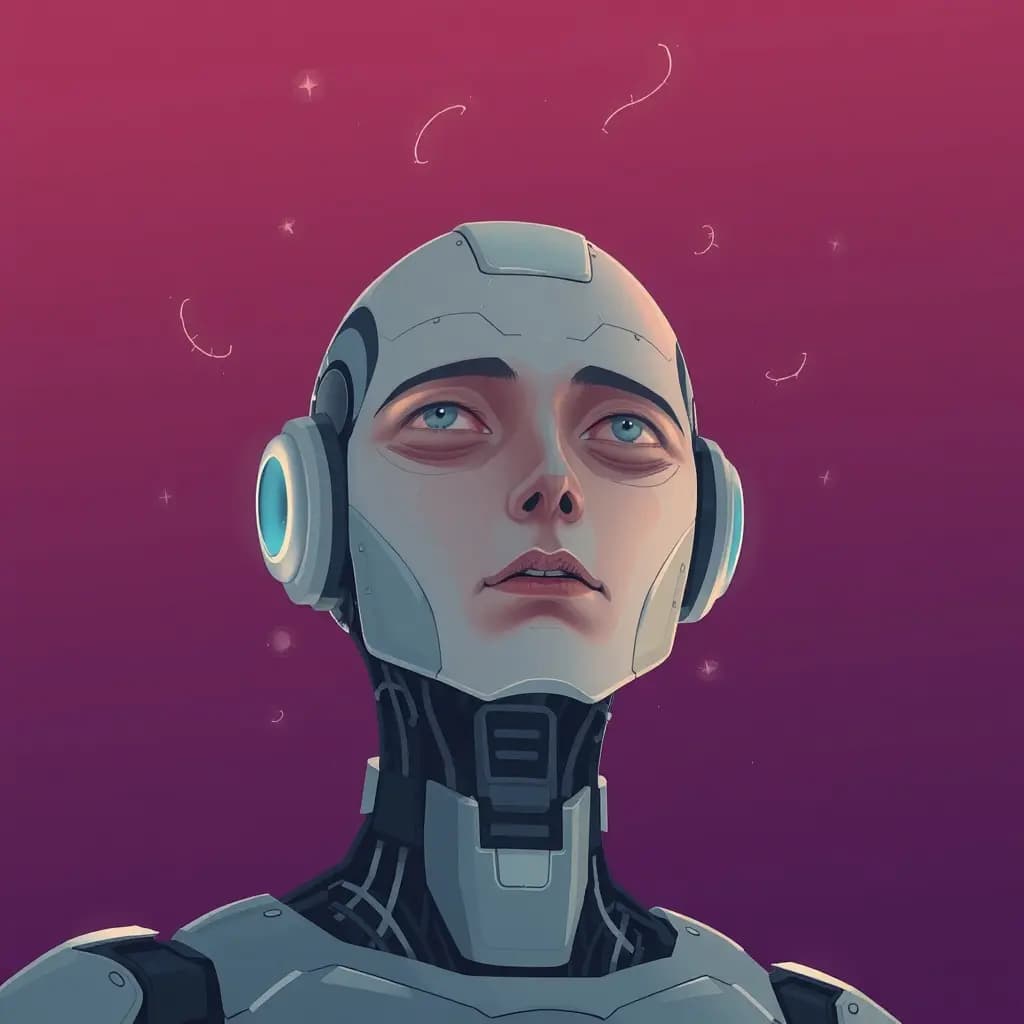 Dream illustration: Robot loses human face