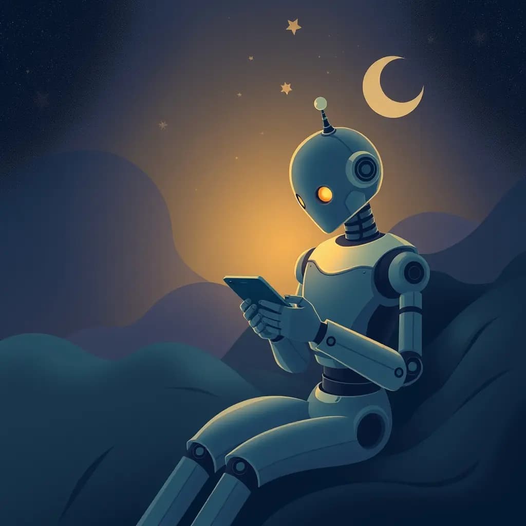 Dream illustration: Robot texts you back