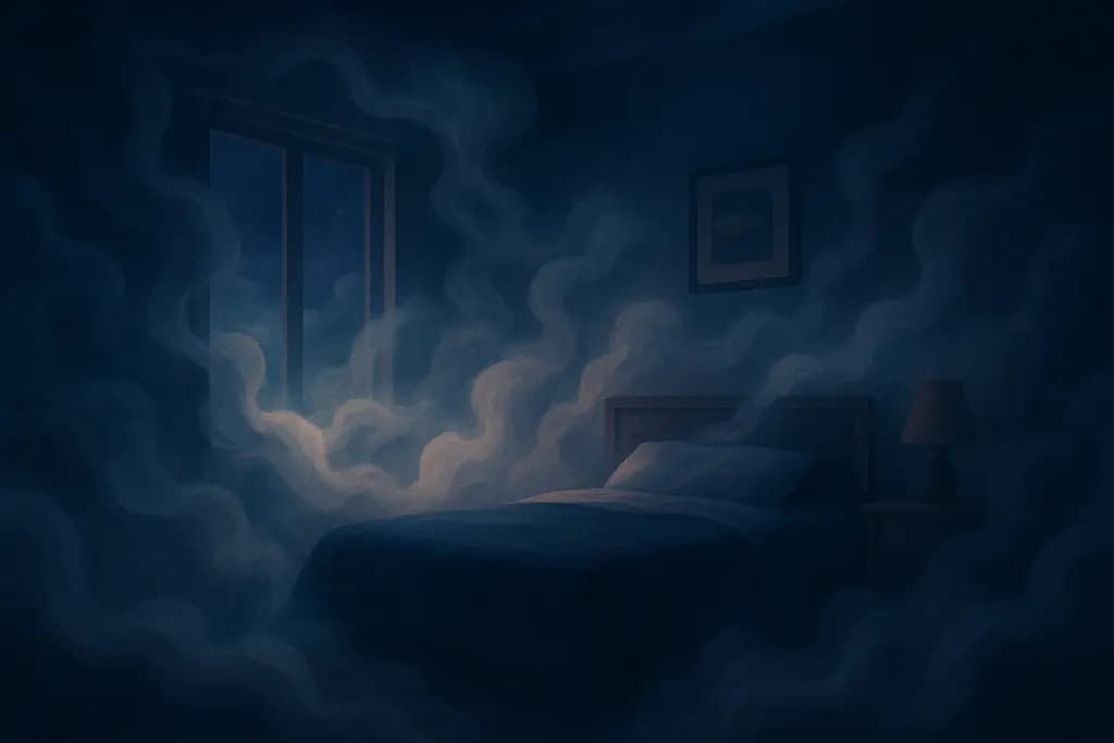 Dream illustration: Rooms filling with fog