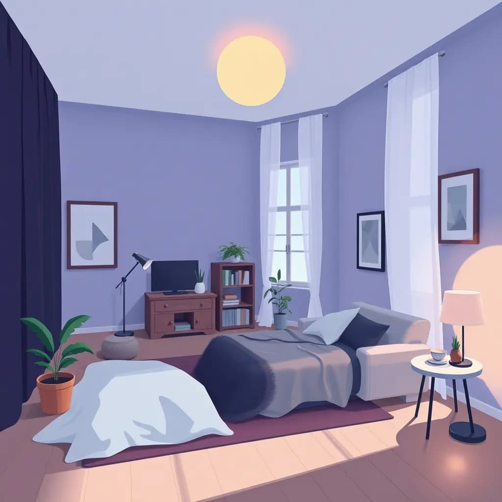 Dream illustration: Rooms rearrange themselves