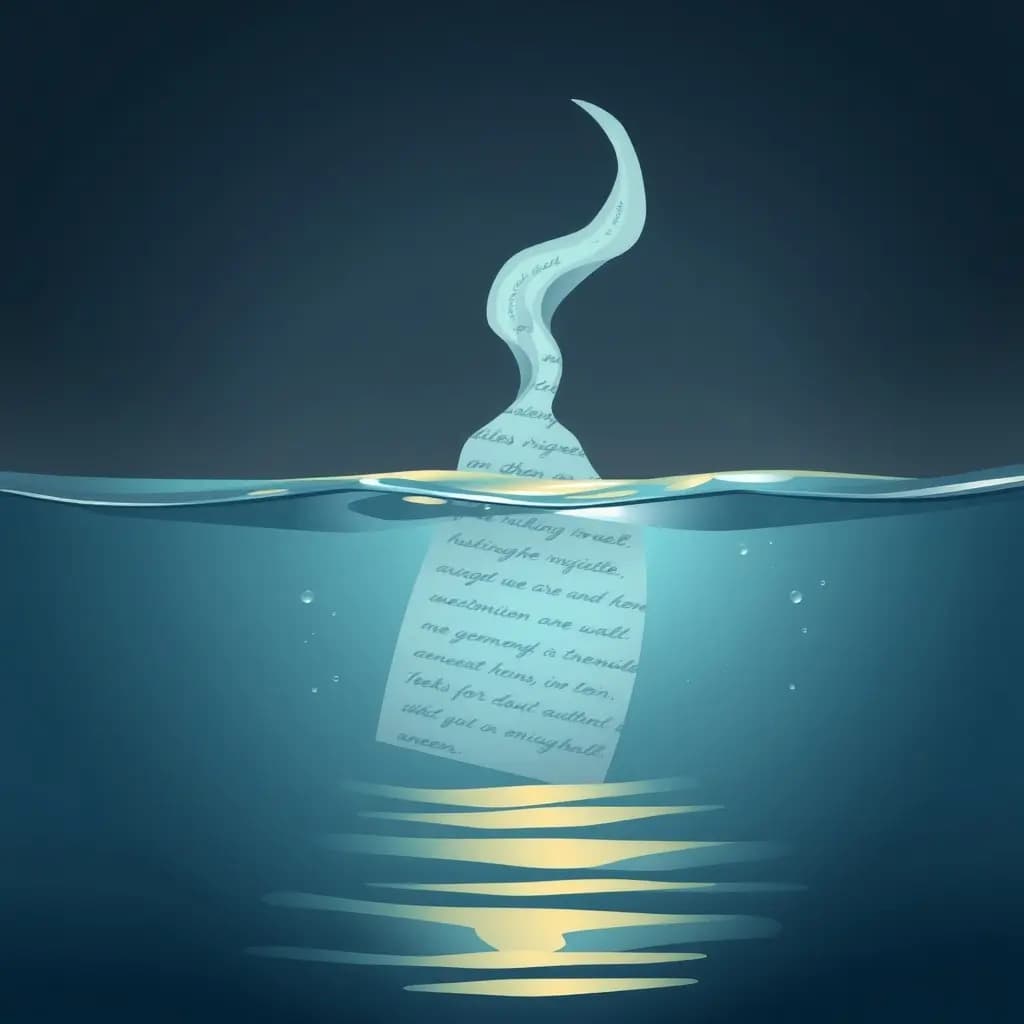 Dream illustration: Rules Written in Water