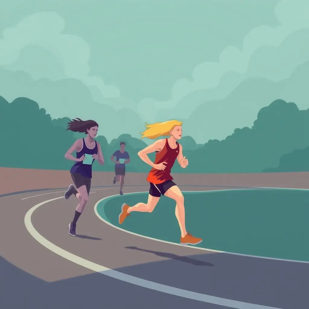 Dream illustration: Running a Race