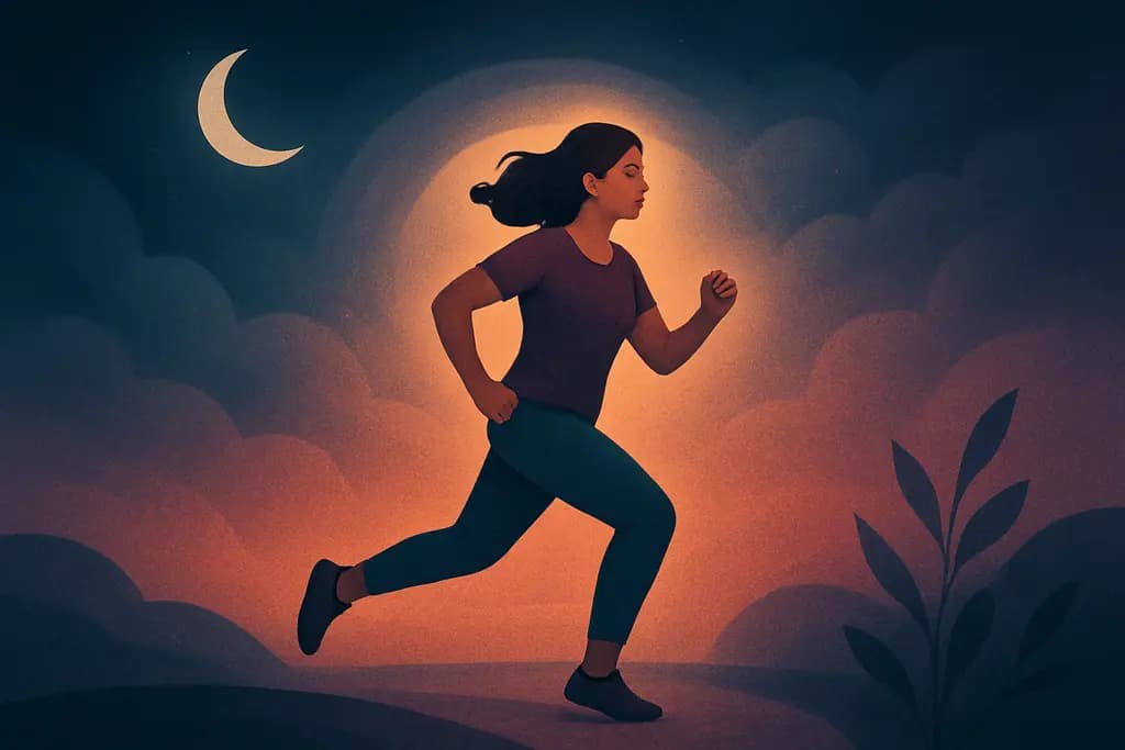 Dream illustration: Running But Not Moving (running in place)