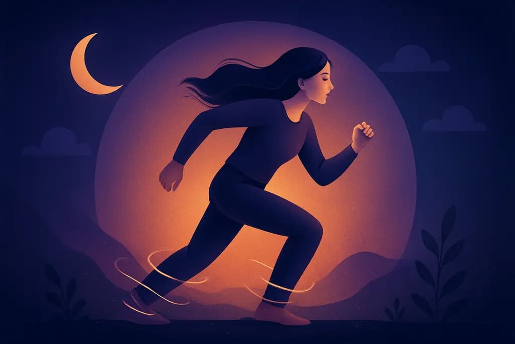 Dream illustration: Running but your feet are stuck