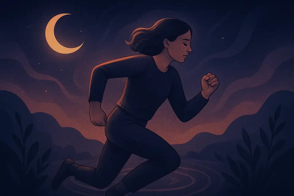 Dream illustration: Running in place / stuck running