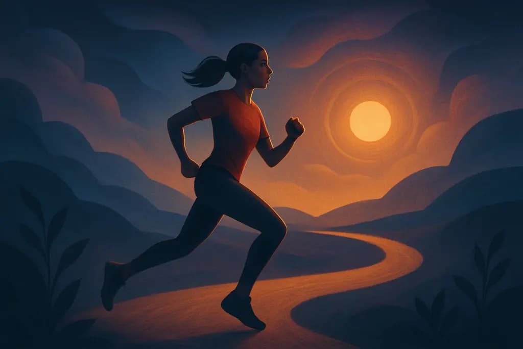 Dream illustration: Running successfully