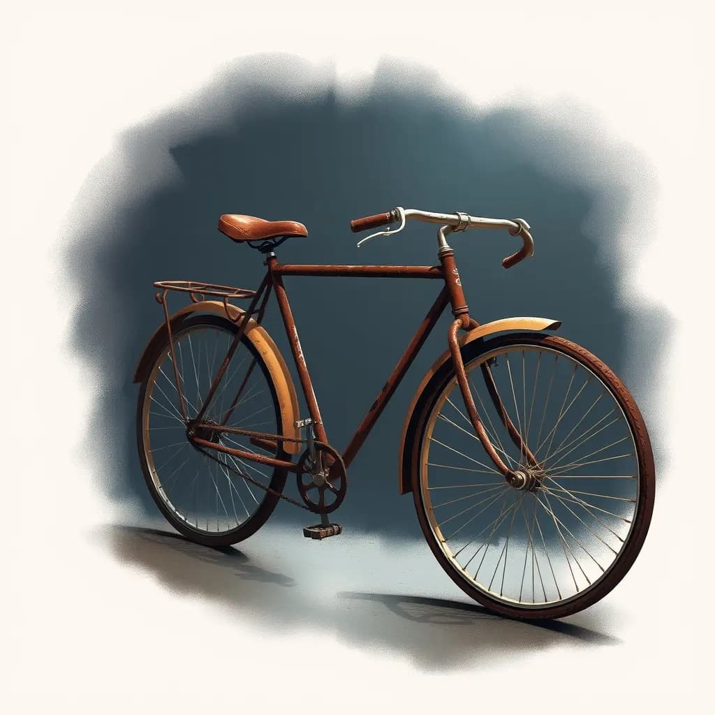 Dream illustration: Rusty bicycle