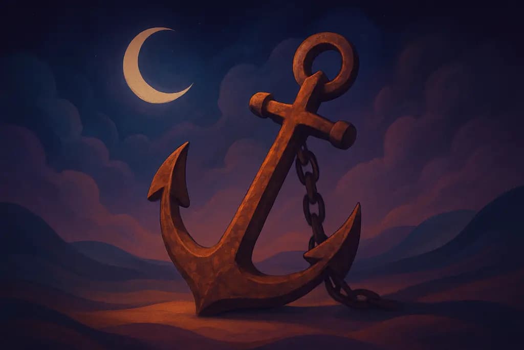 Dream illustration: Rusty ship anchor