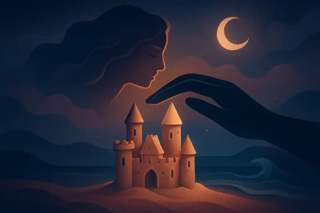 Dream illustration: Sandcastles