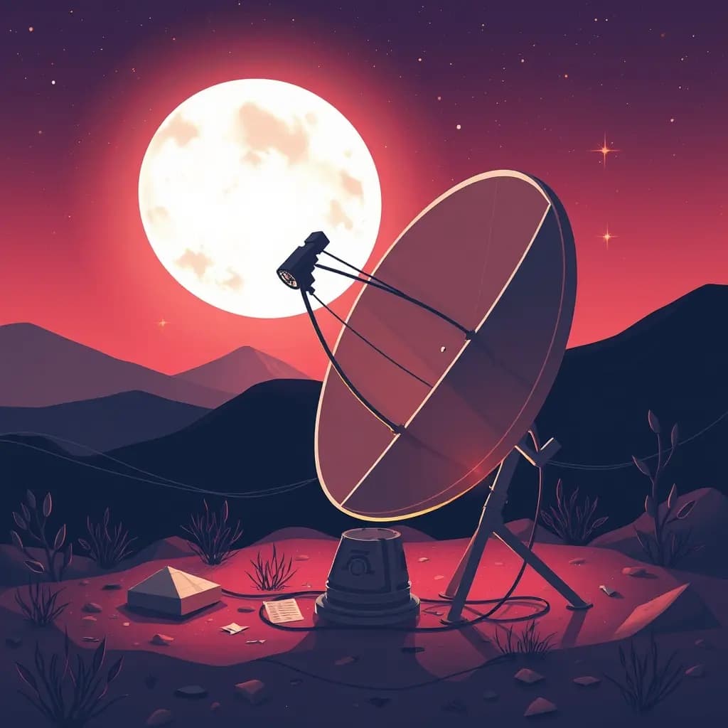 Dream illustration: Satellite dish breaks down