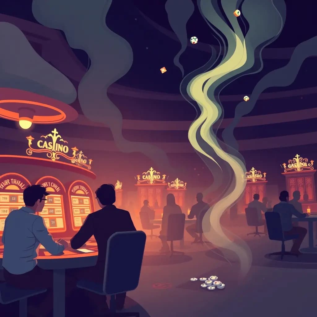 Dream illustration: Watching Your Savings Disappear at a Casino
