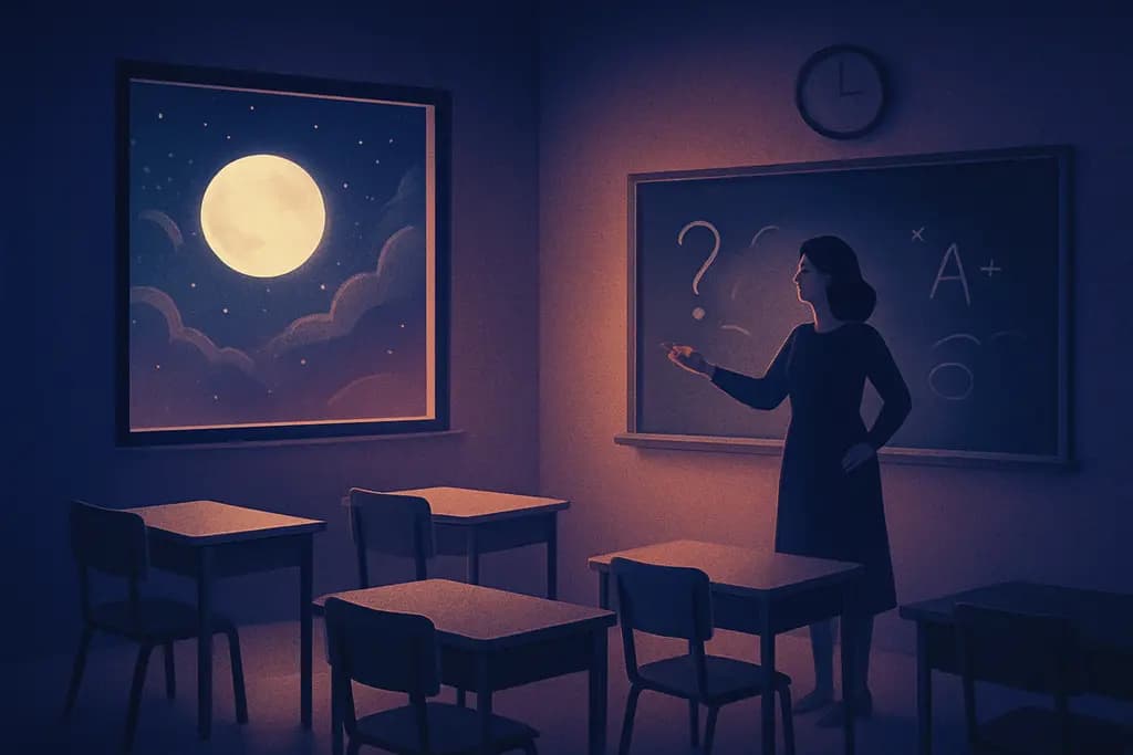 Dream illustration: School Classroom