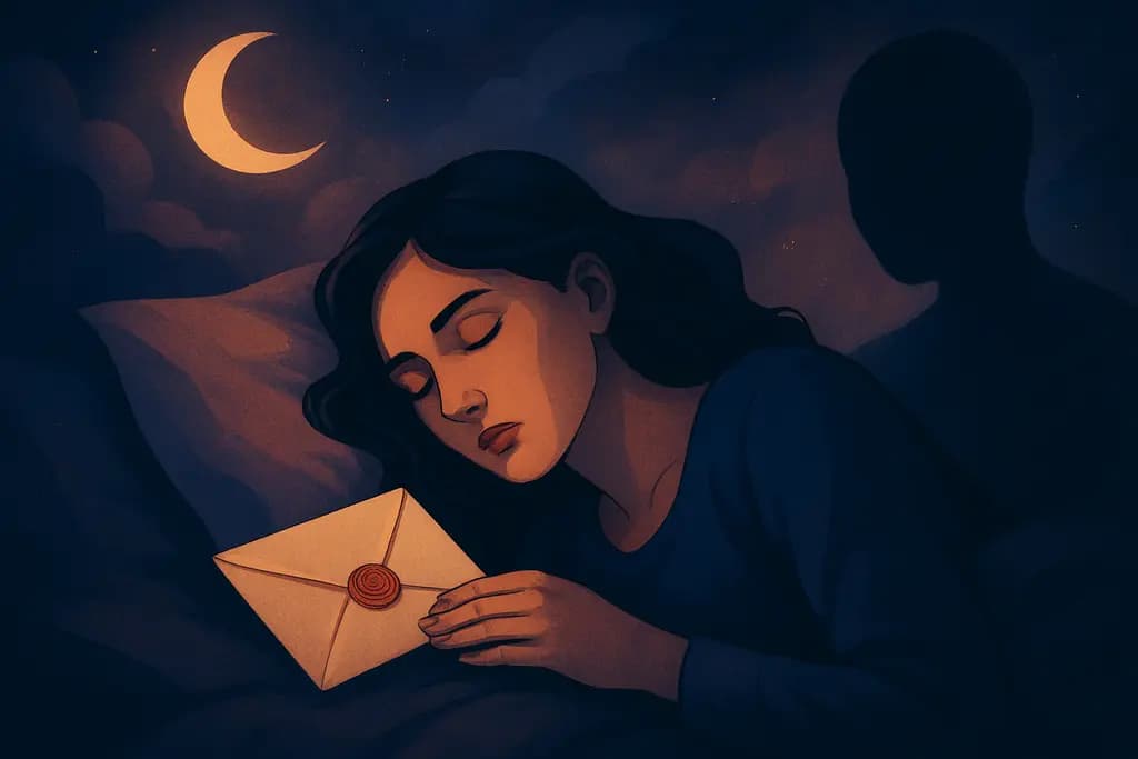 Dream illustration: Secret Letter from an Ex