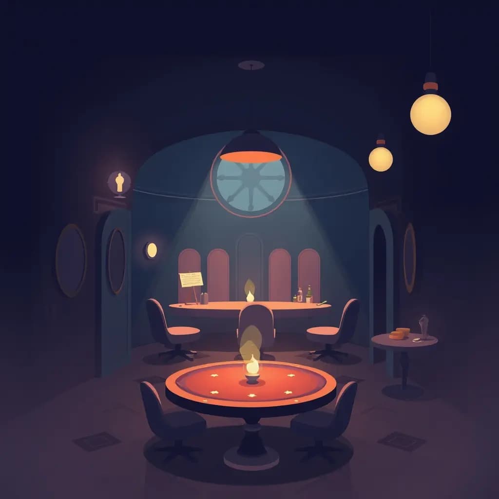 Dream illustration: a Secret Room in a Casino