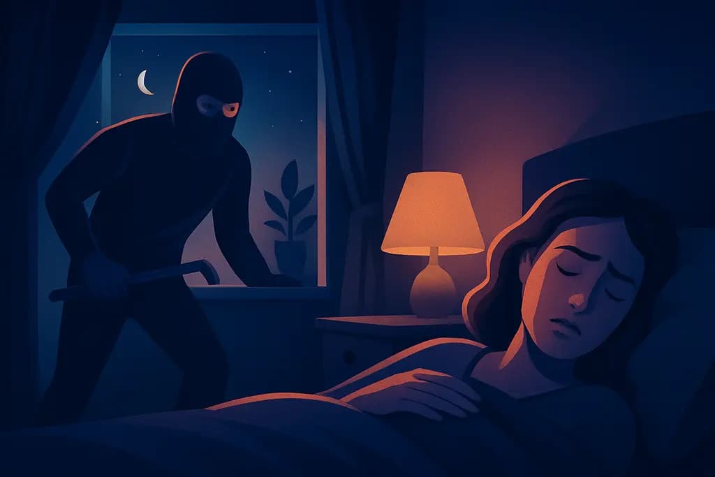 Dream illustration: seeing a home burglary in my dream