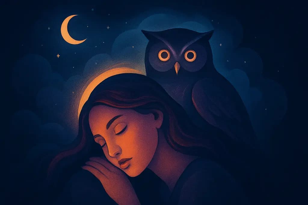 Dream illustration: Seeing a symbolic animal like an owl or fox