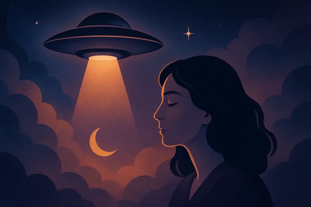 Dream illustration: Seeing a UFO