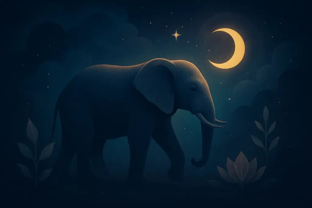 Dream illustration: Seeing an elephant