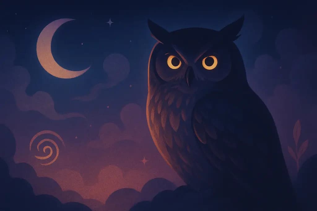 Dream illustration: Seeing an Owl