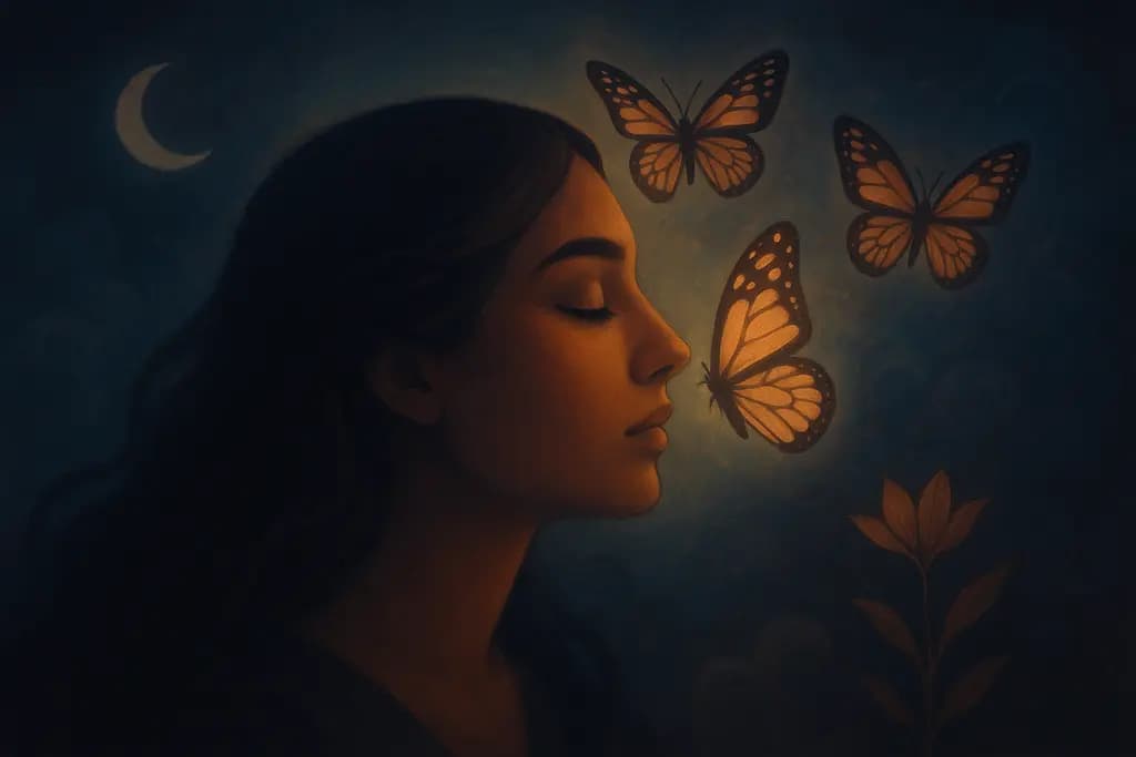 Dream illustration: Seeing Butterflies