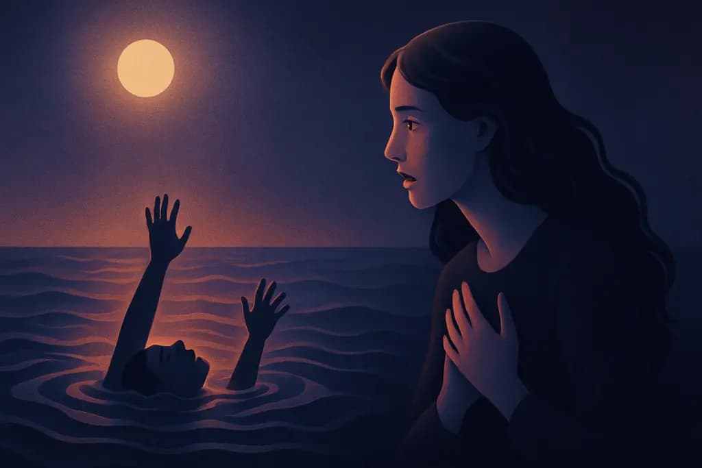 Dream illustration: Seeing someone else drown