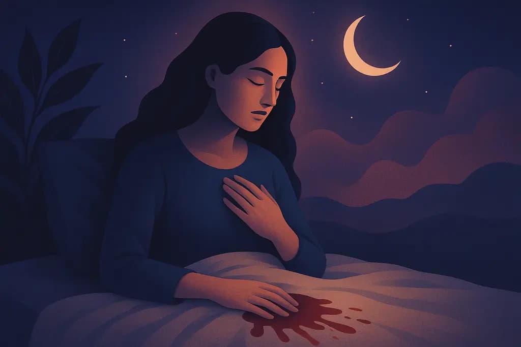 Dream illustration: Seeing unexplained blood