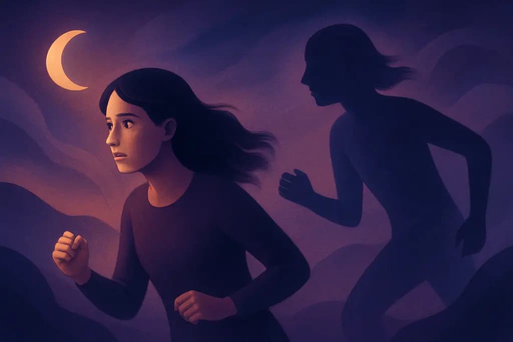 Dream illustration: seeing your double chasing me in a dream