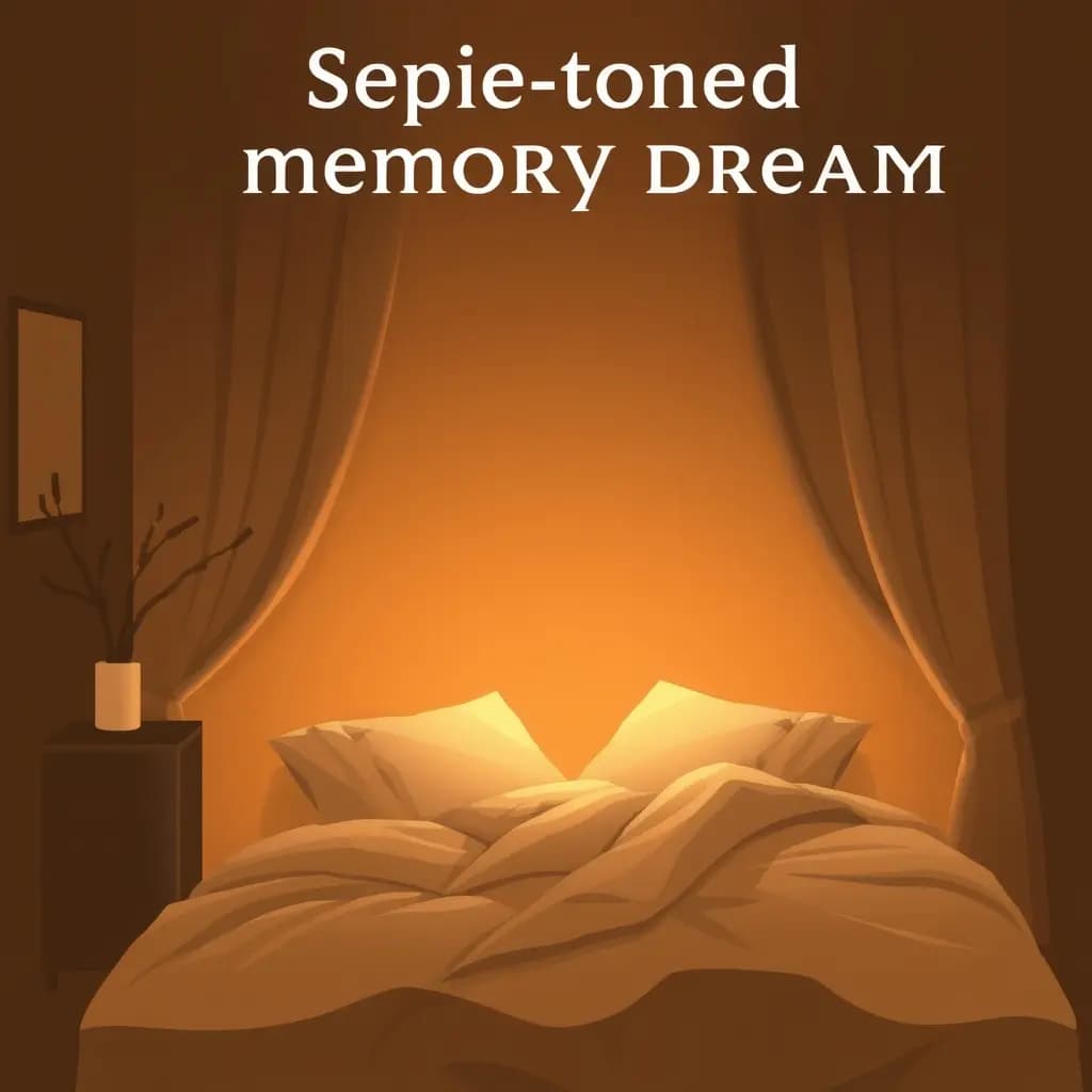 Dream illustration: Sepia-toned memory dream