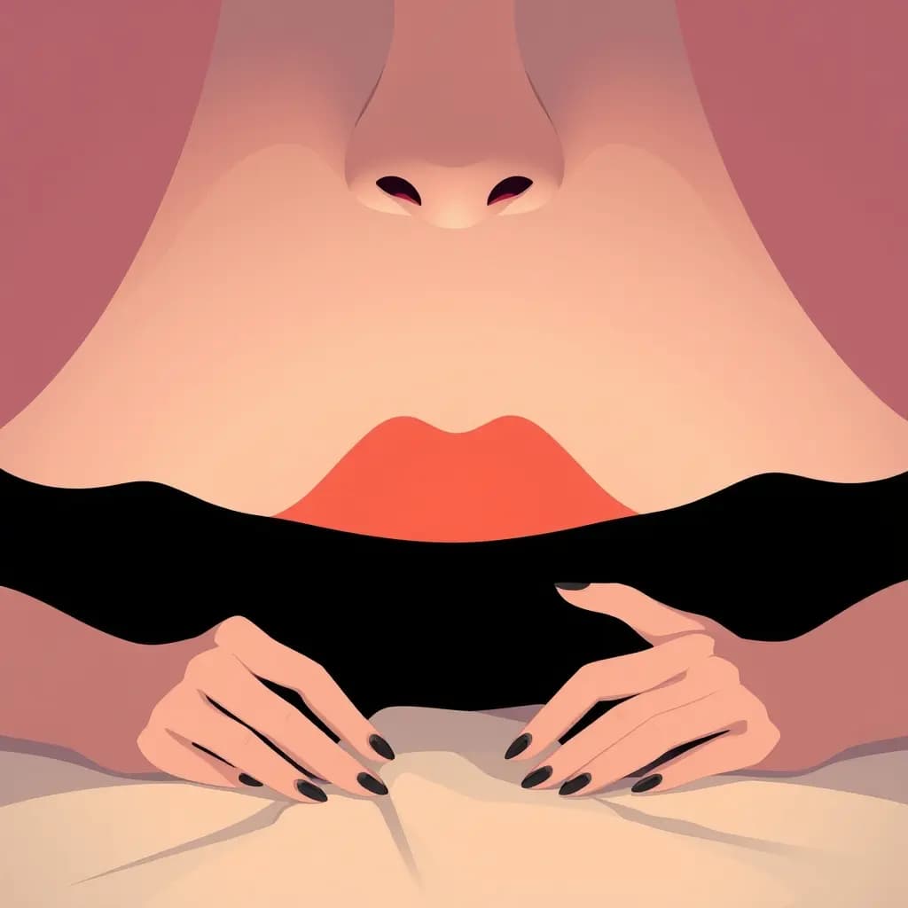 Dream illustration: Sewing lips shut