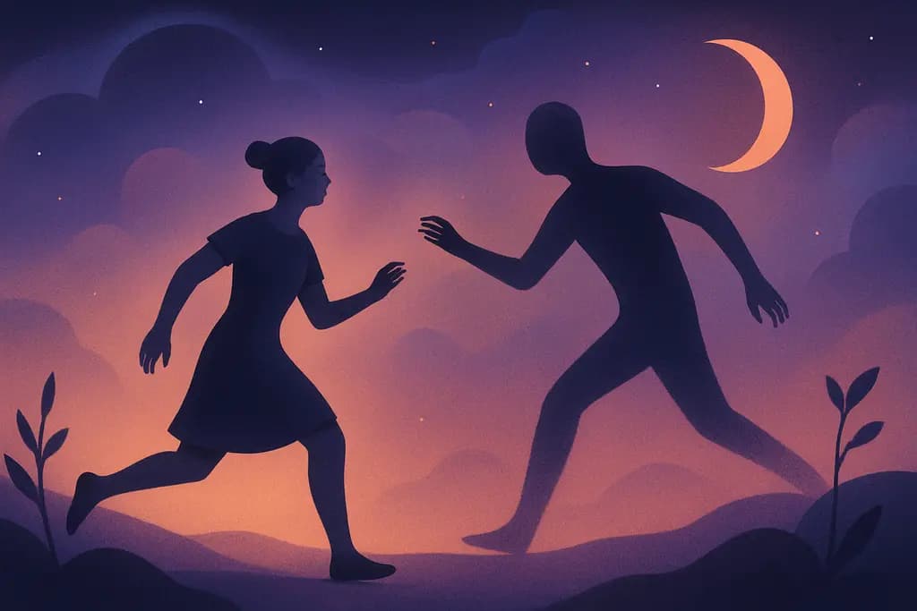 Dream illustration: shadow acting on its own chasing me dream meaning