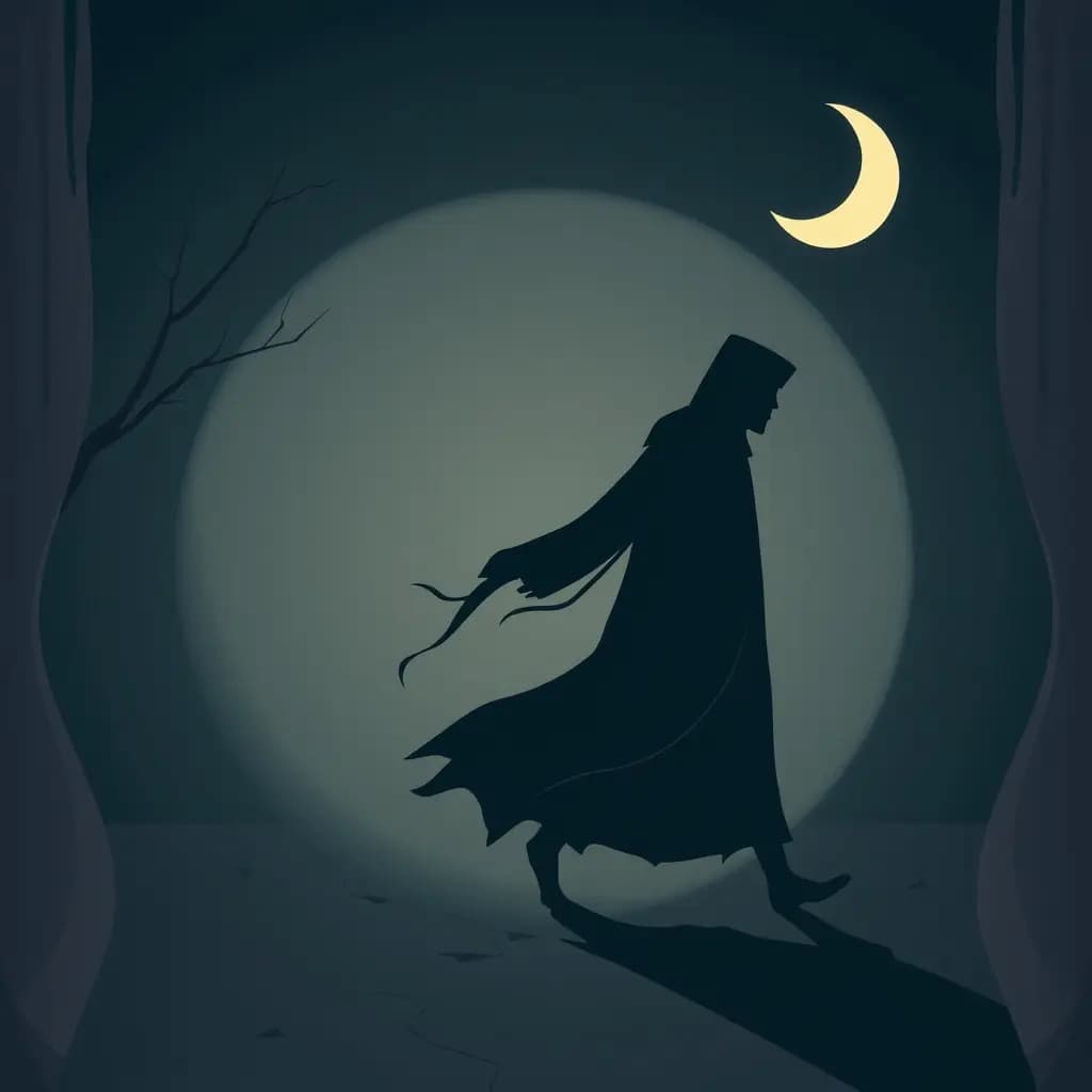 Dream illustration: Shadow following