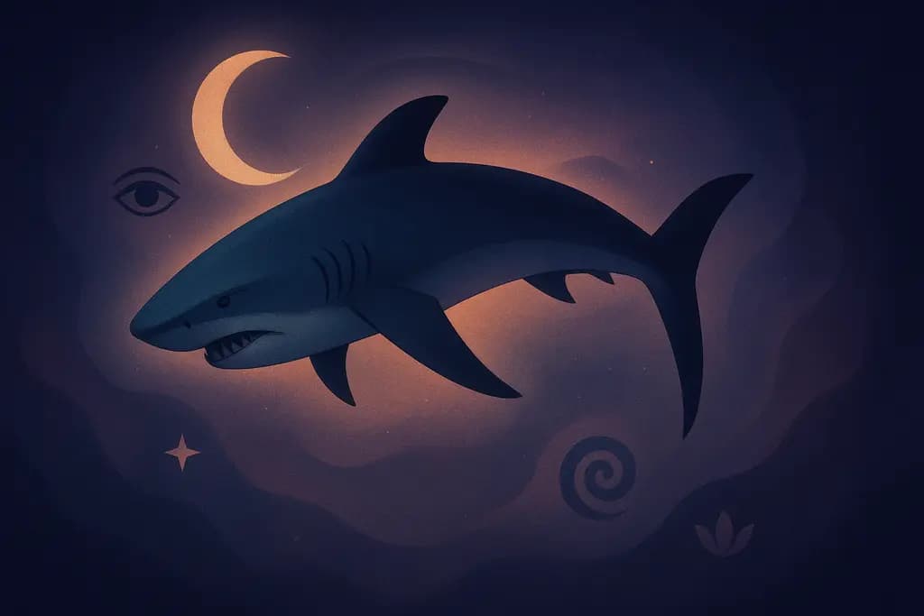 Dream illustration: Shark circling