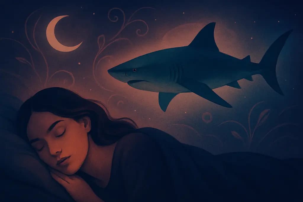 Dream illustration: Shark swimming nearby