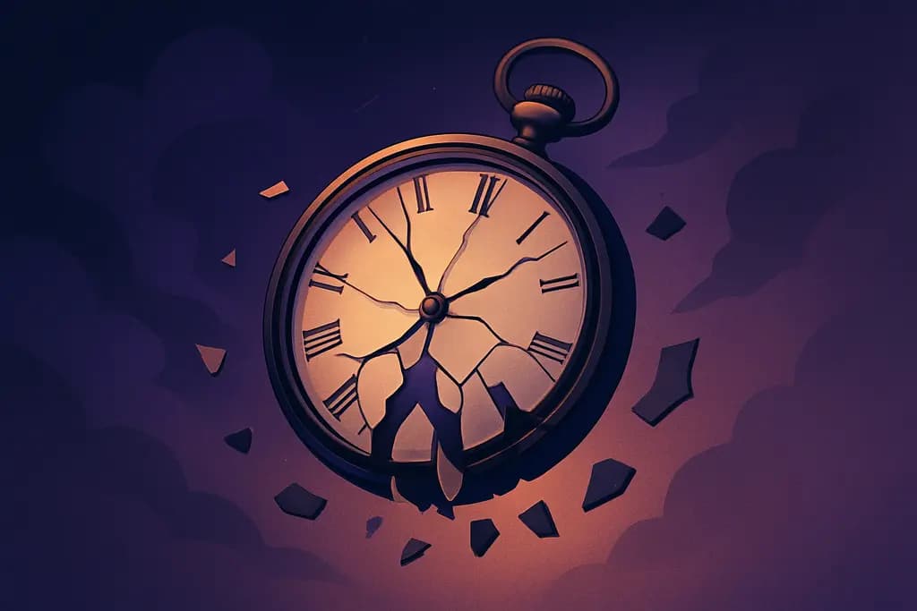 Dream illustration: Shattered watch