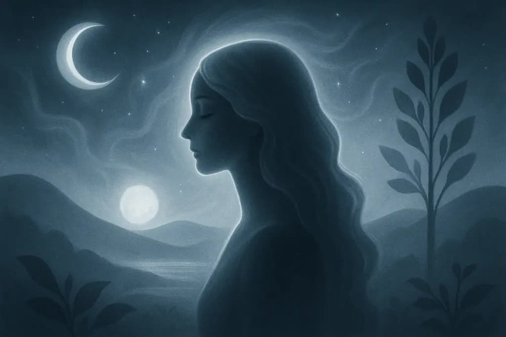 Dream illustration: Silvery glow everywhere
