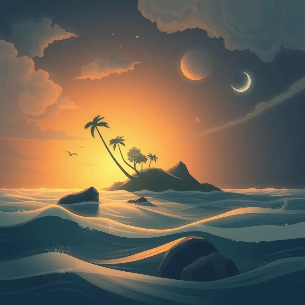 Dream illustration: Sinking island vision