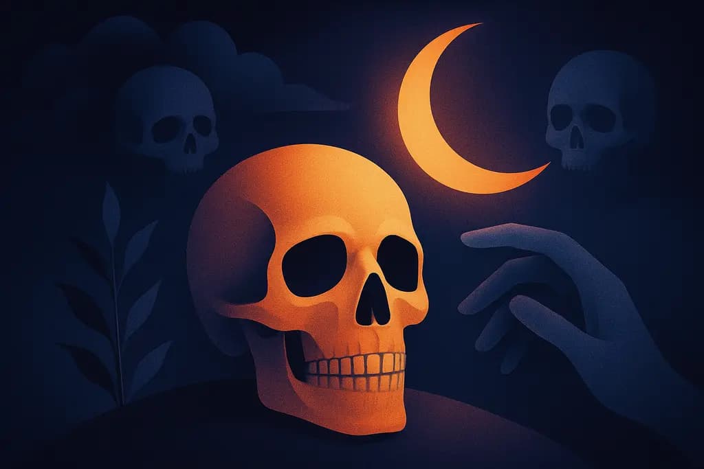 Dream illustration: Skulls