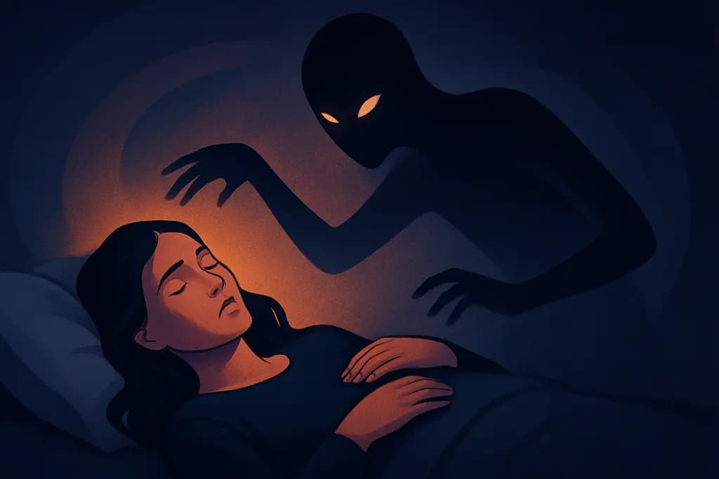 Dream illustration: Sleep paralysis/immobilized