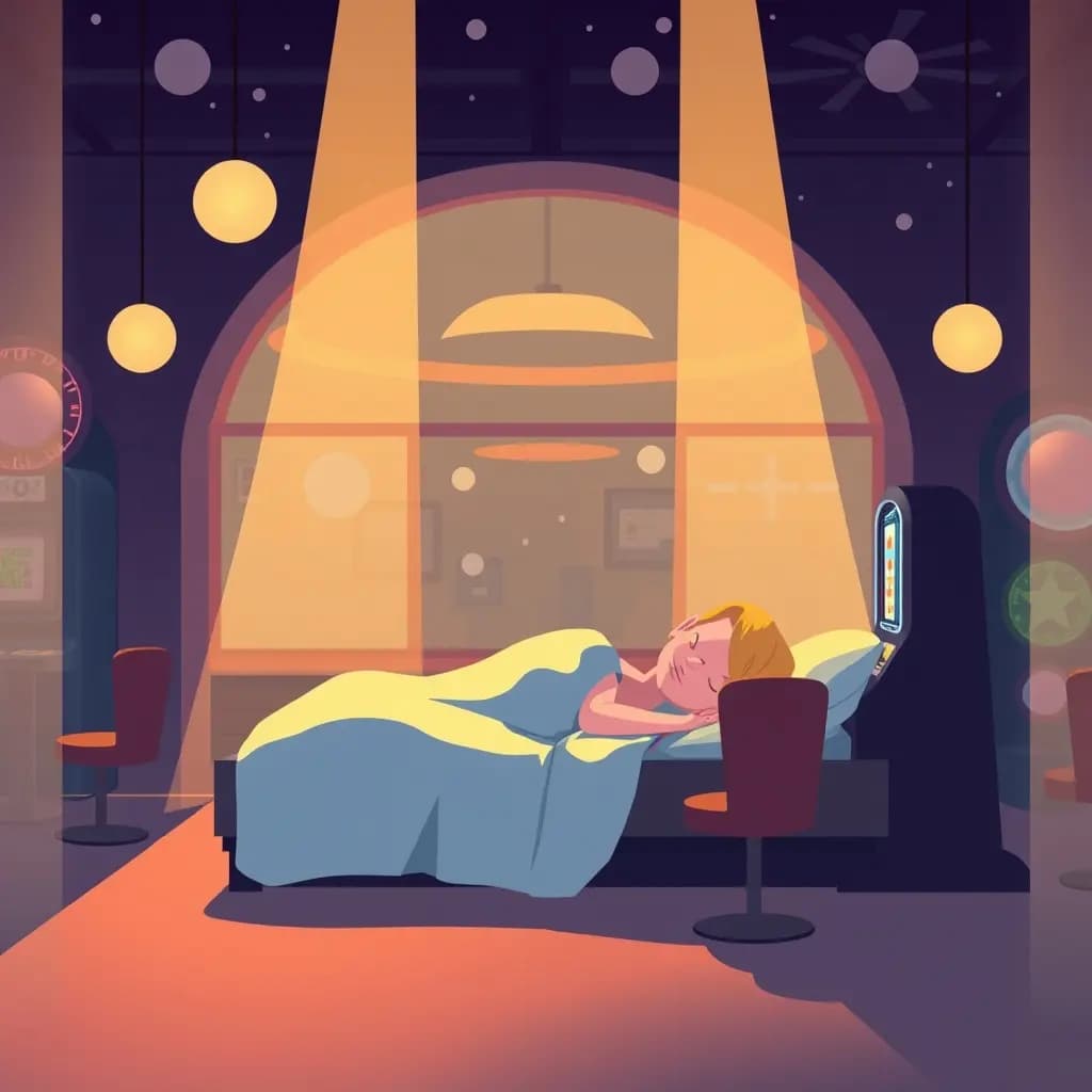 Dream illustration: Sleeping in a Casino