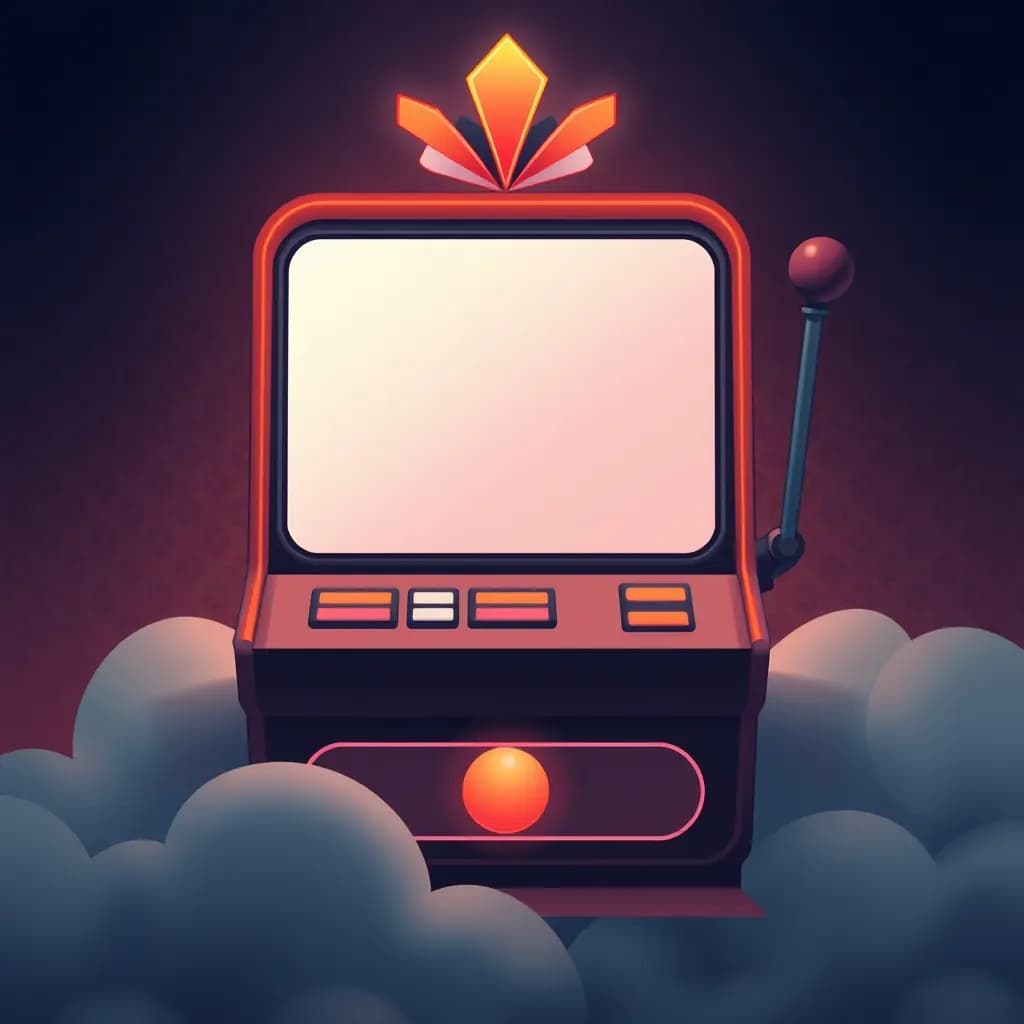 Dream illustration: Slot machine shows blank screen
