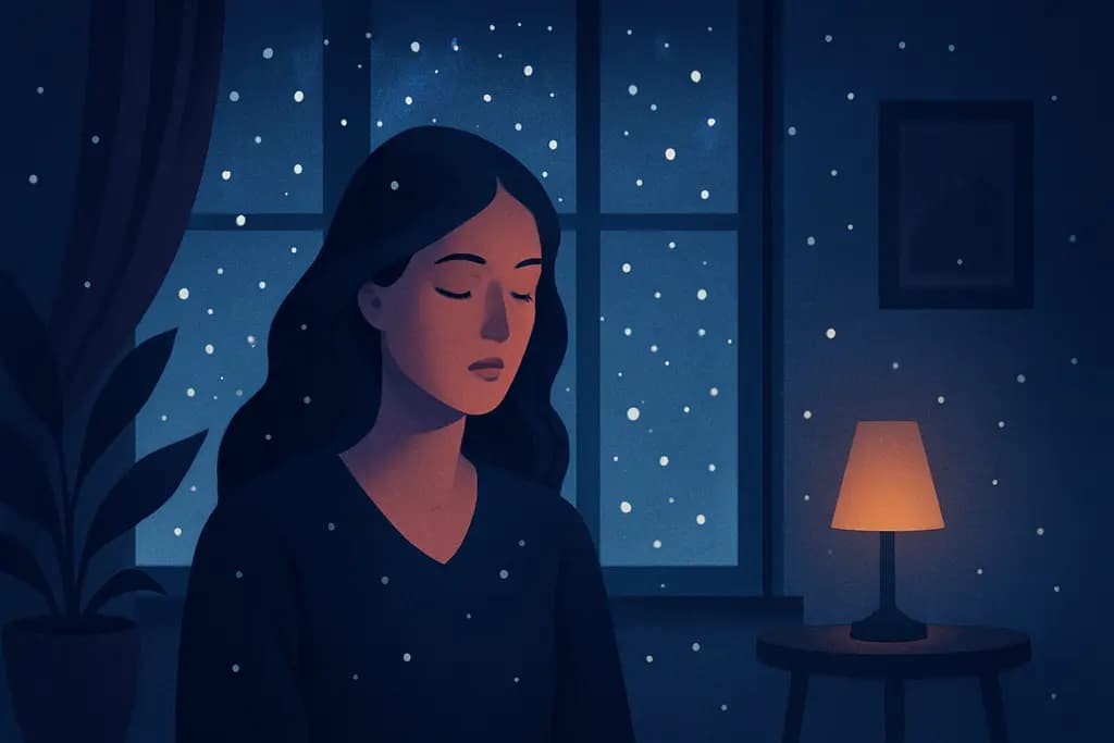 Dream illustration: Snowfall indoors