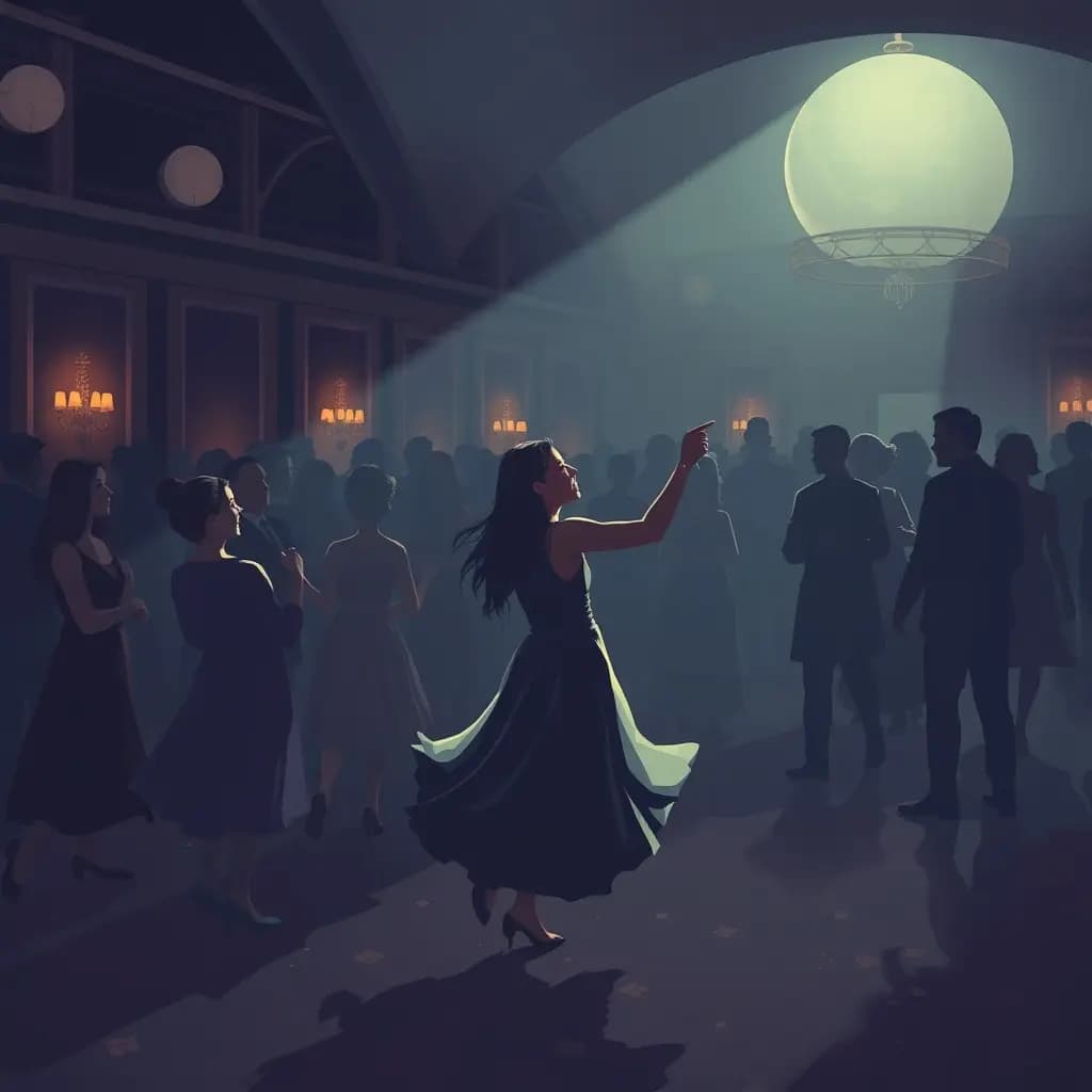 Dream illustration: Solo Dance in a Crowded Hall