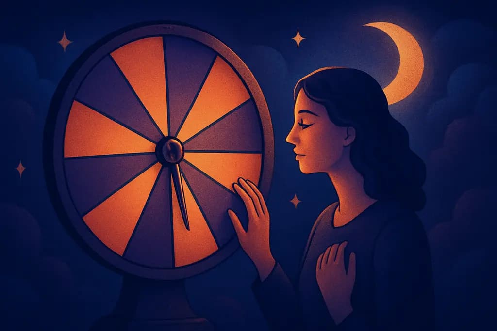 Dream illustration: Spinning a Giant Prize Wheel