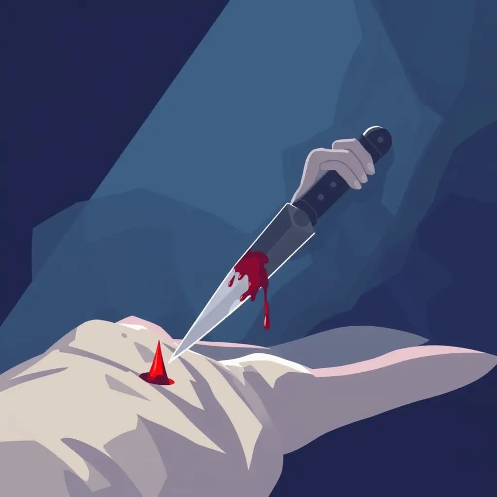 Dream illustration: Stabbed without bleeding