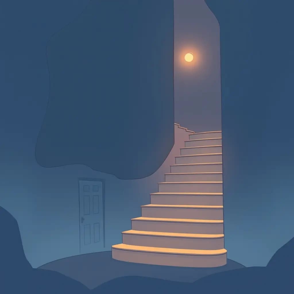 Dream illustration: Staircase goes nowhere